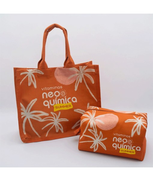Kit Bolsa  Feminina Moda Praia Com Necessaire