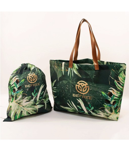Kit Bolsa  Feminina Moda Praia Com Sacochila 