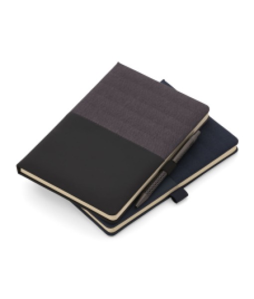 Caderno de Anotações com Suporte para Caneta 80 folhas pautadas