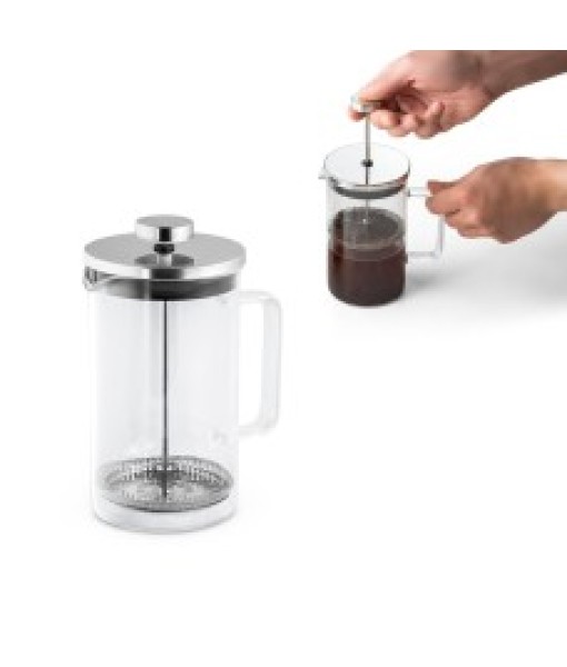  Cafeteira em Vidro Borossilicato e Aço Inox 600 mL