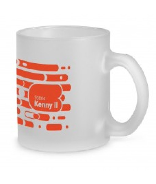 Caneca em Vidro com Efeito Fosco