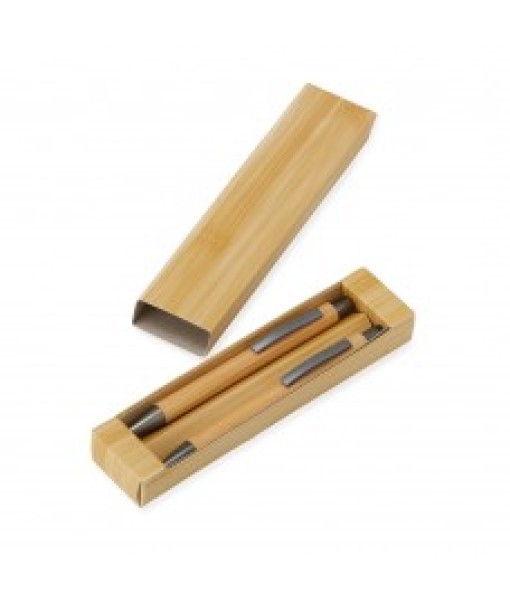 Conjunto Caneta e Lapiseira Bambu 
