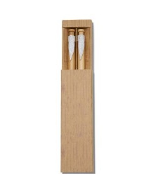 Conjunto Caneta e Lapiseira Bambu