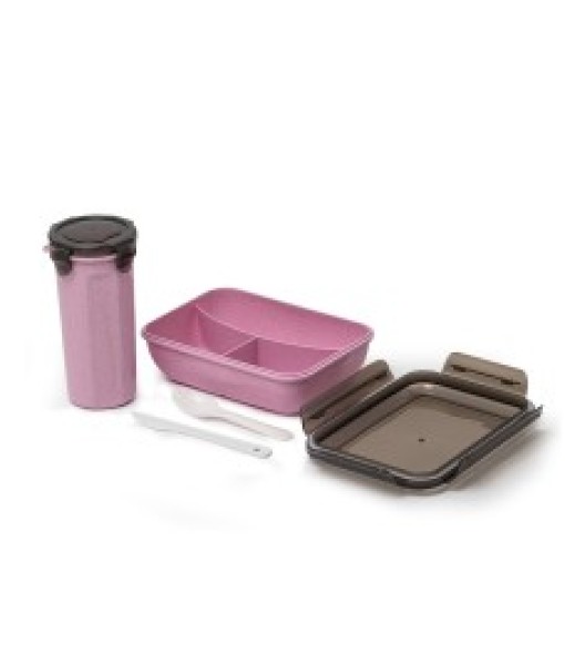 Kit Copo e Marmita Fibra de Bambu