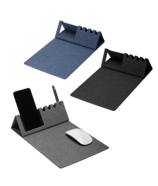 Mouse Pad com Suporte Celular e Canetas