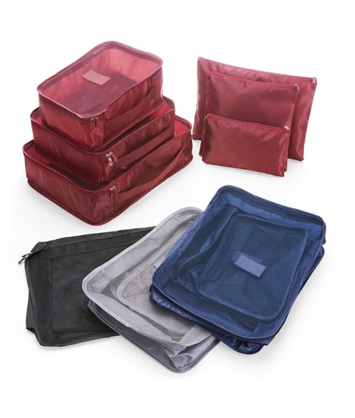 Kit necessaire com 6 peças nylon
